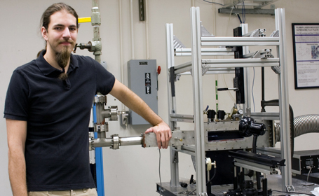 Ross Burns in lab