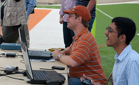 Daniel Shepard at spoofing demonstration