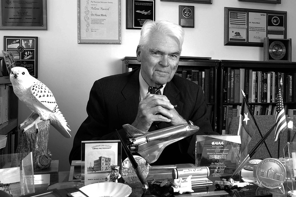 Professor Hans Mark in office