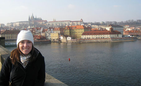 Melissa (Sauer) Forkner in Prague