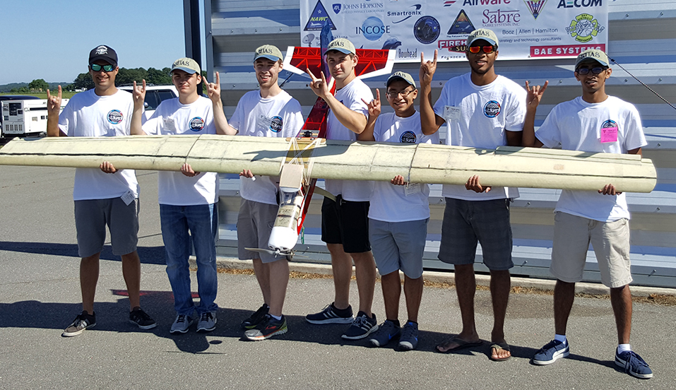 UAV team with aircraft