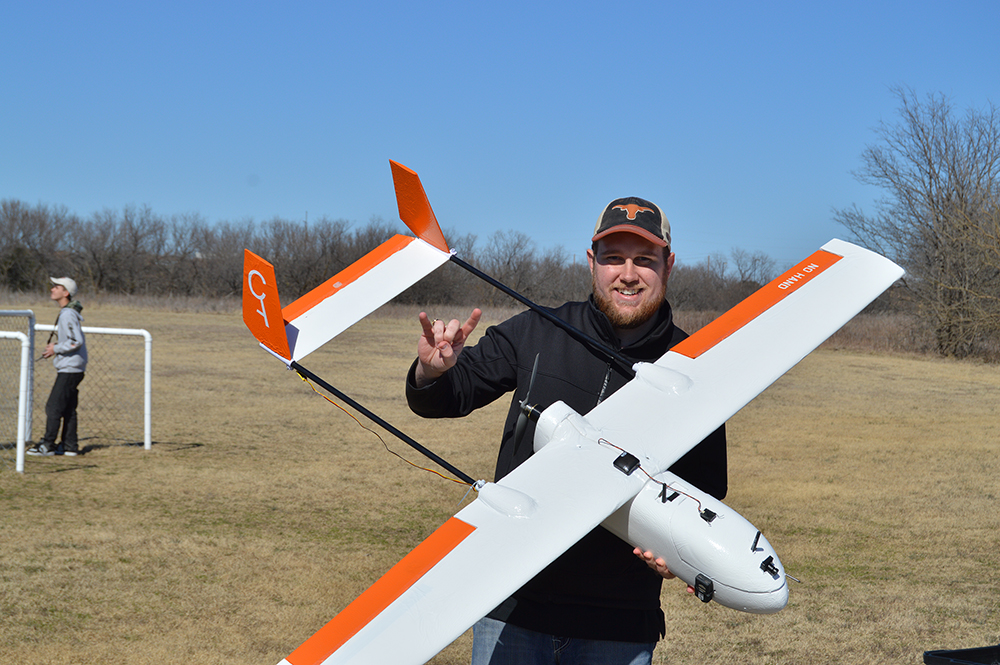 Will Chaney with drone