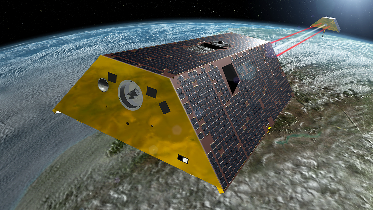 GRACE-FO satellite image