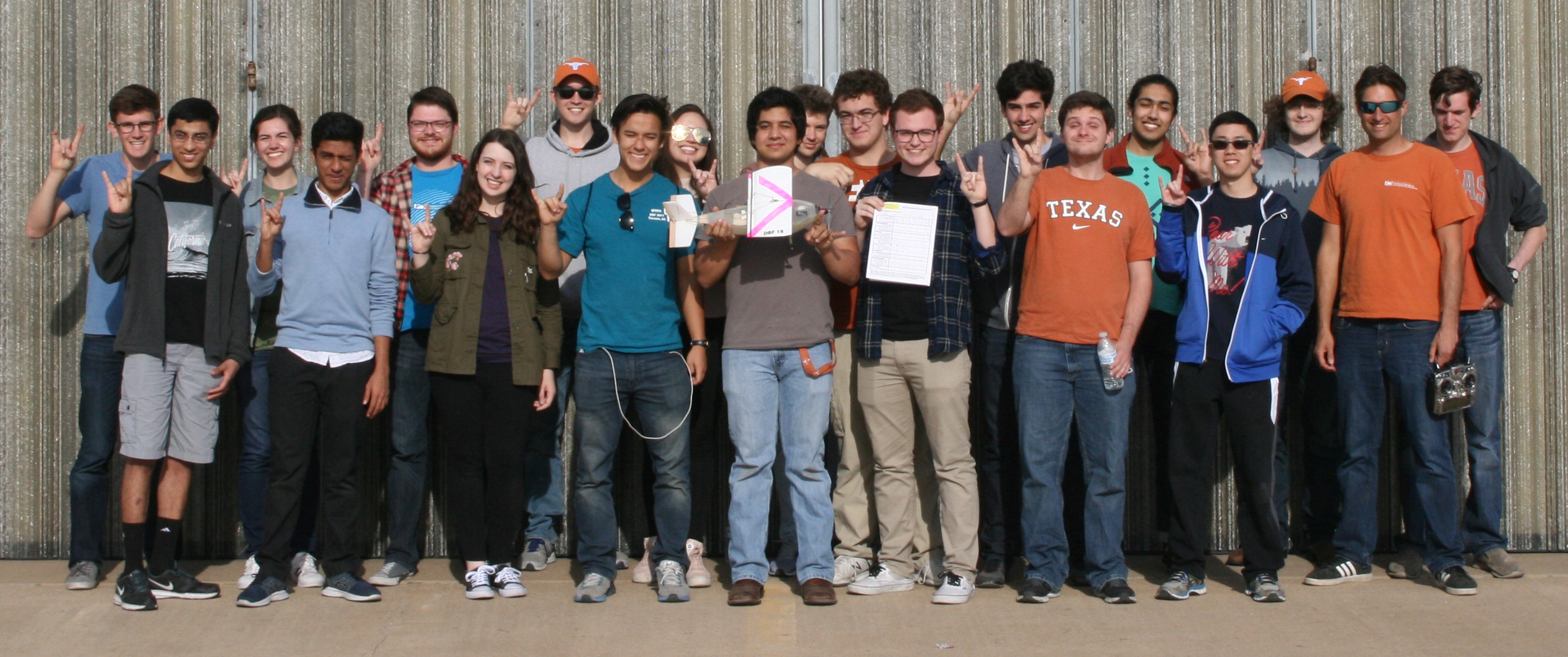 Design Build Fly team photo 2018