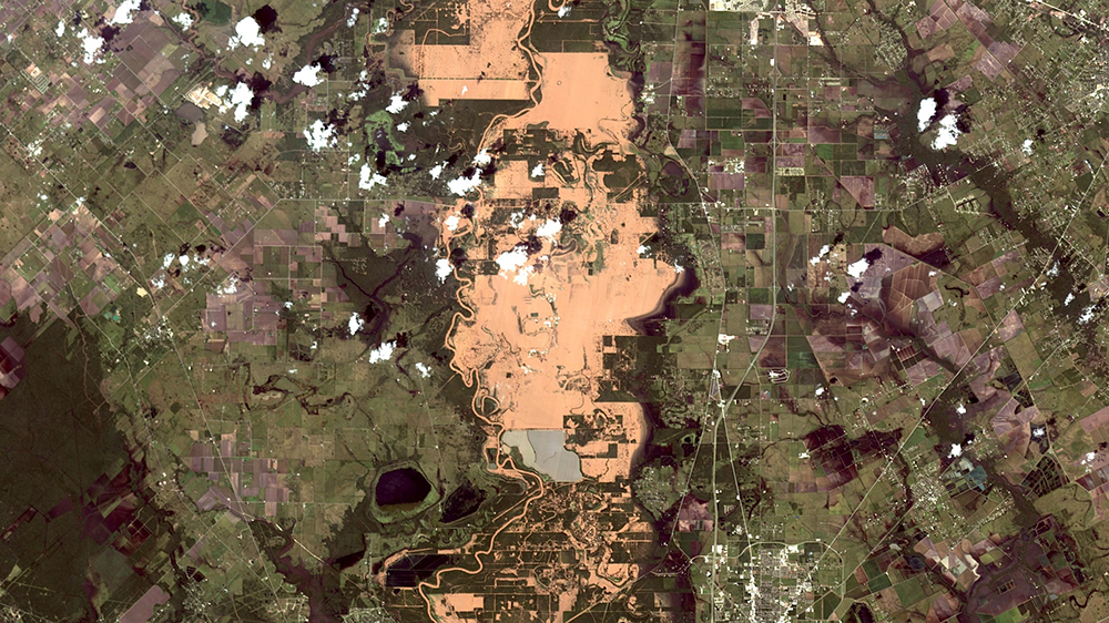 Hurricane Harvey satellite image