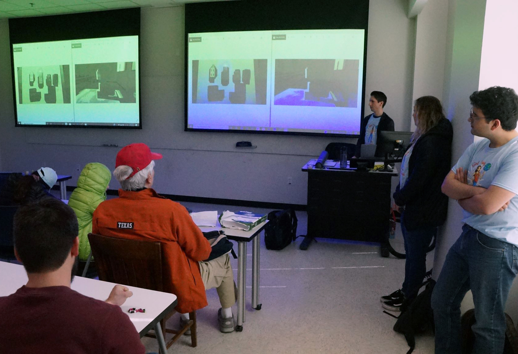 photo of ace student group presenting