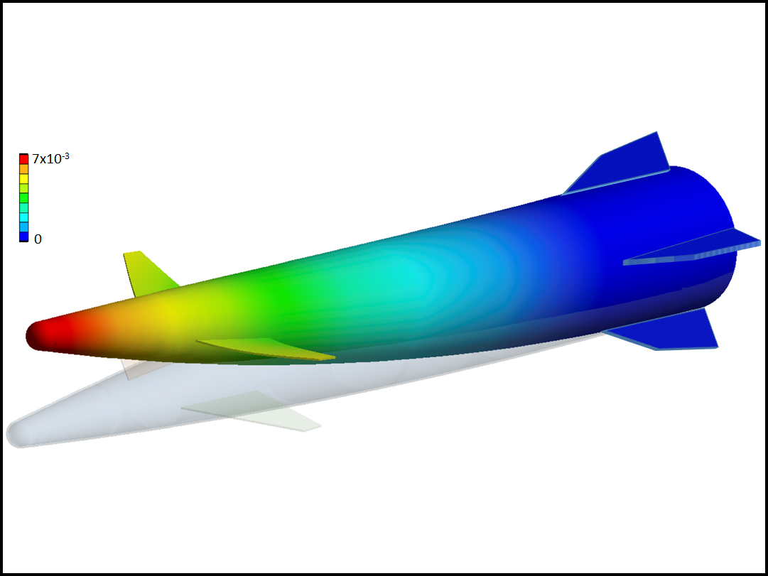 computational image of hypersonic vehicle