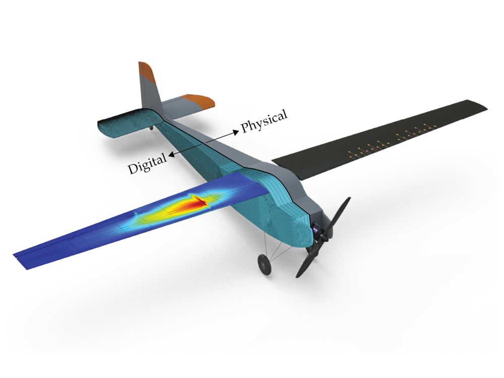 illustration of a uav digital twin