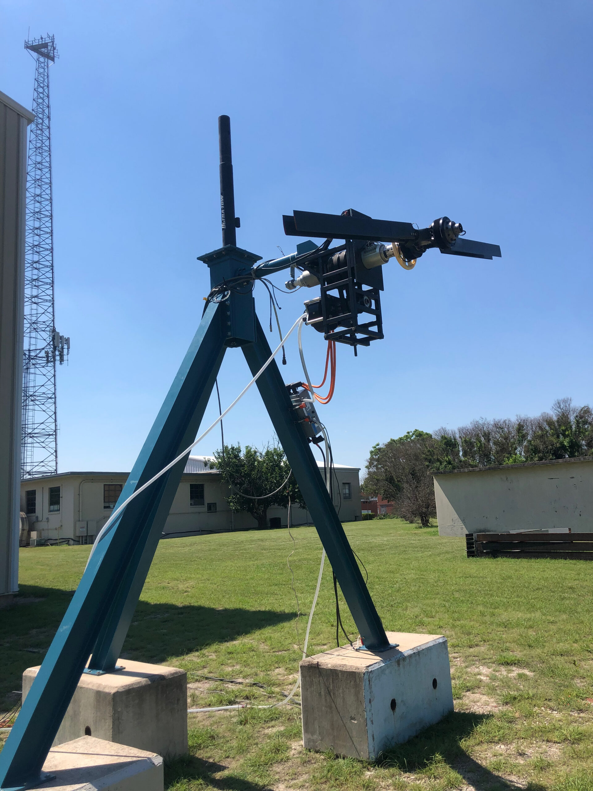 photo of rotor test stand