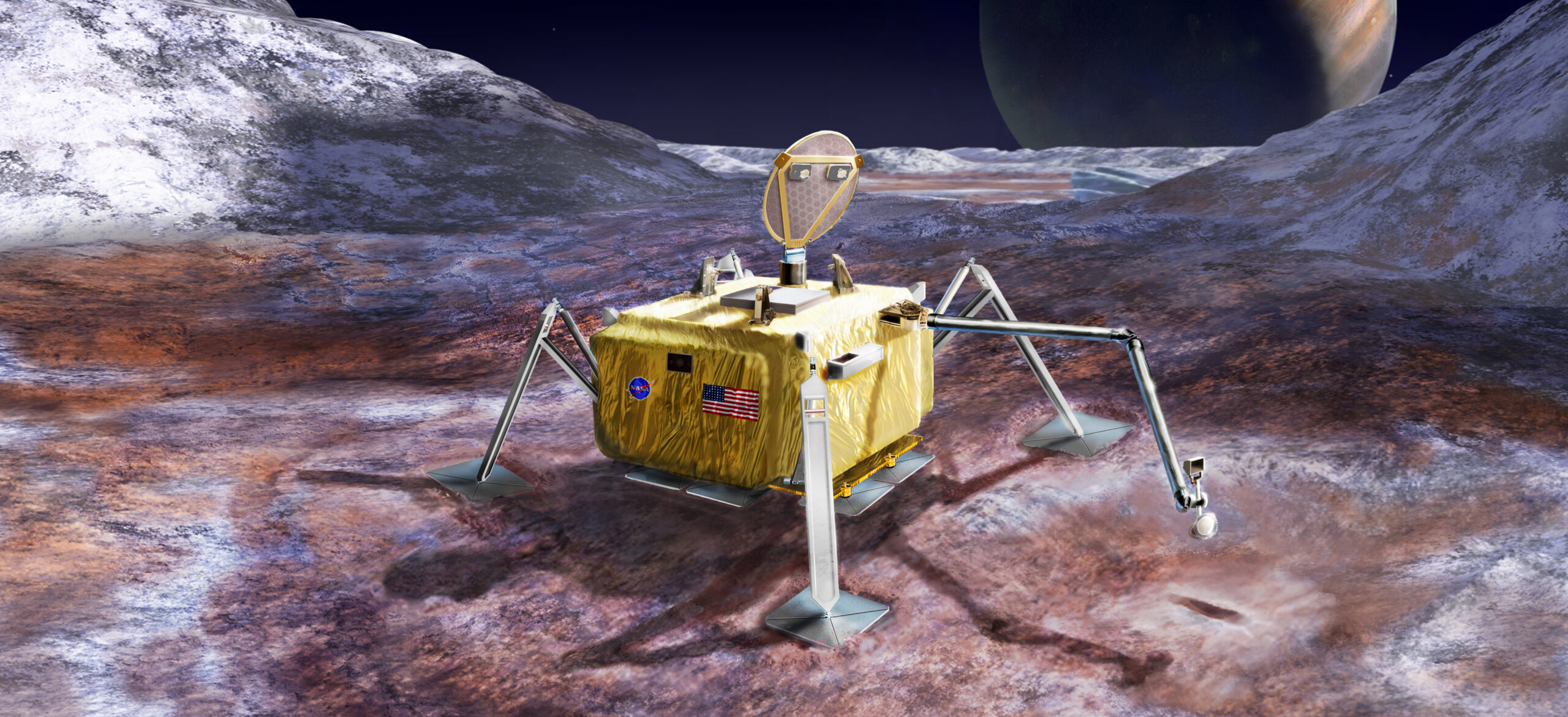 concept image of europa lander