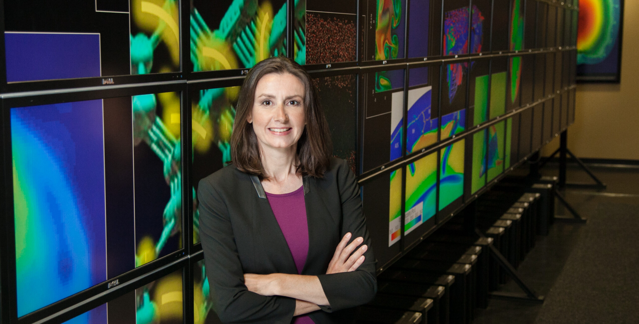 Karen Willcox in TACC Vis Lab