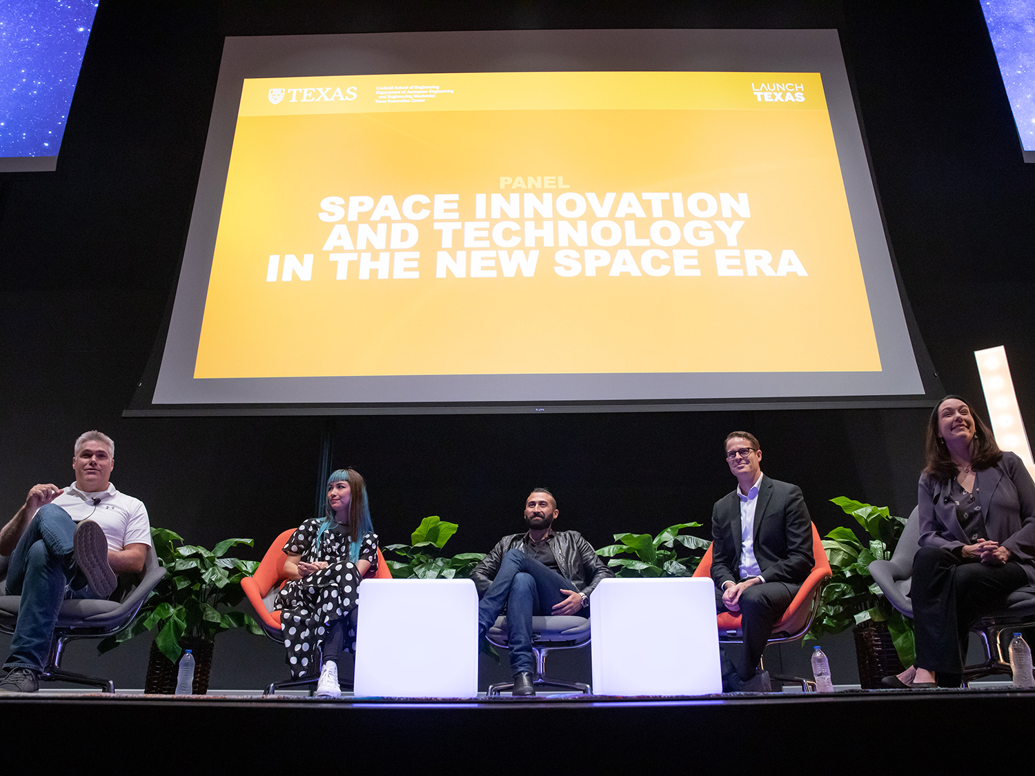 photo of Space Tech panelists at Go For Launch event
