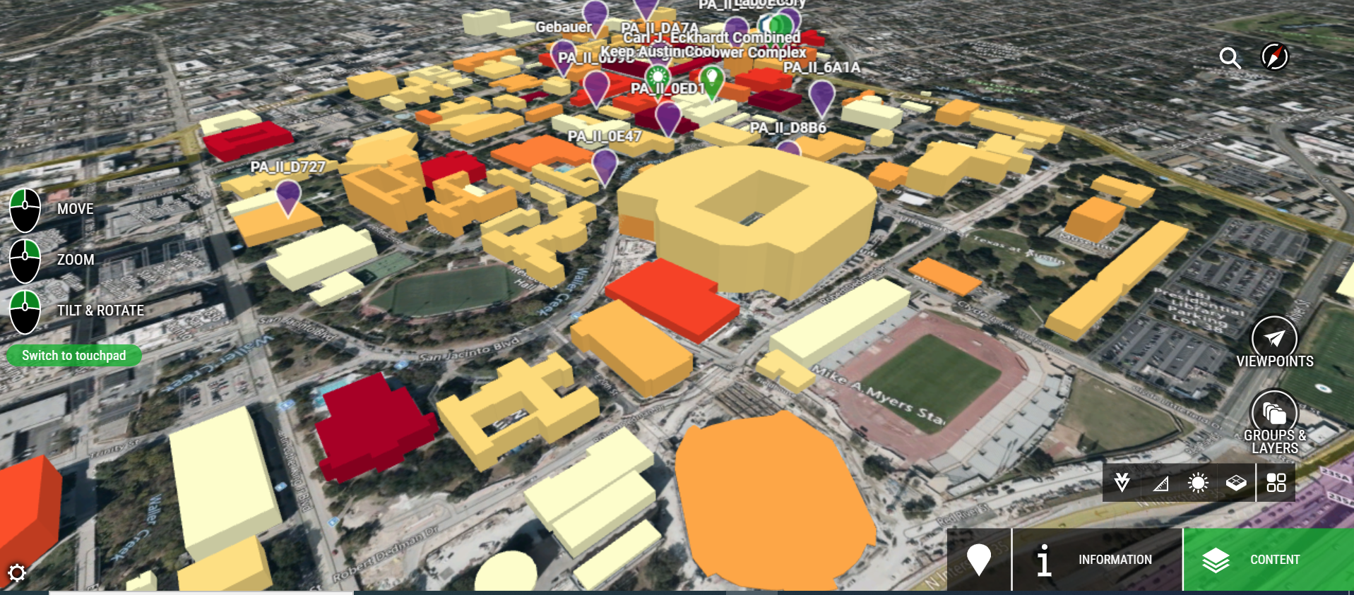 image of digital twin of ut campus