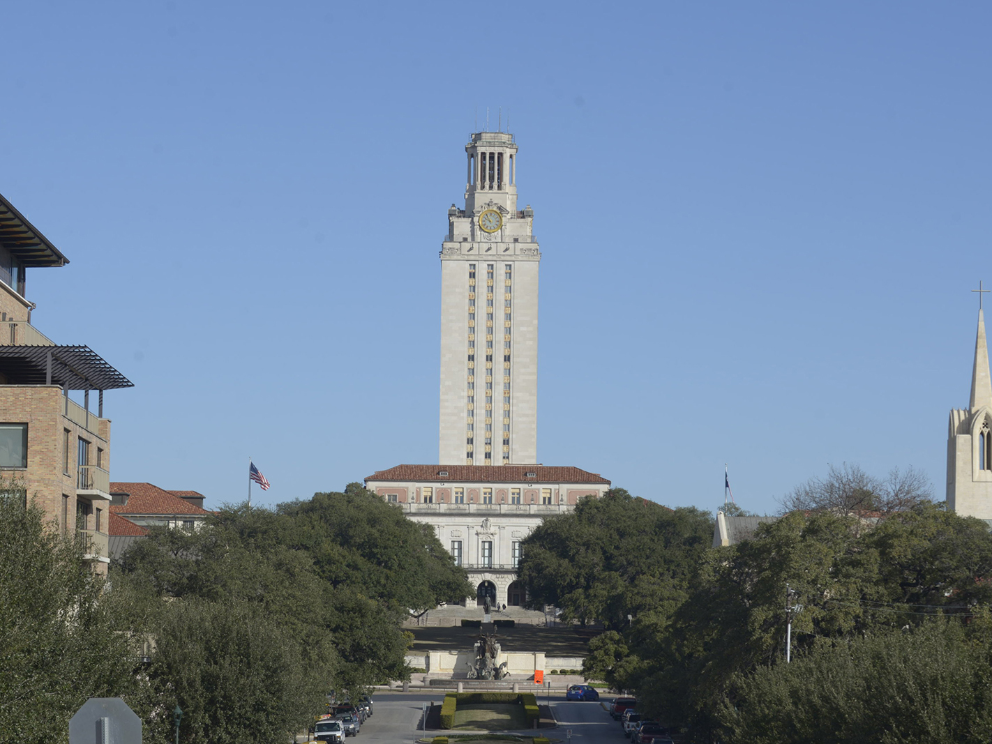 UT tower and campus