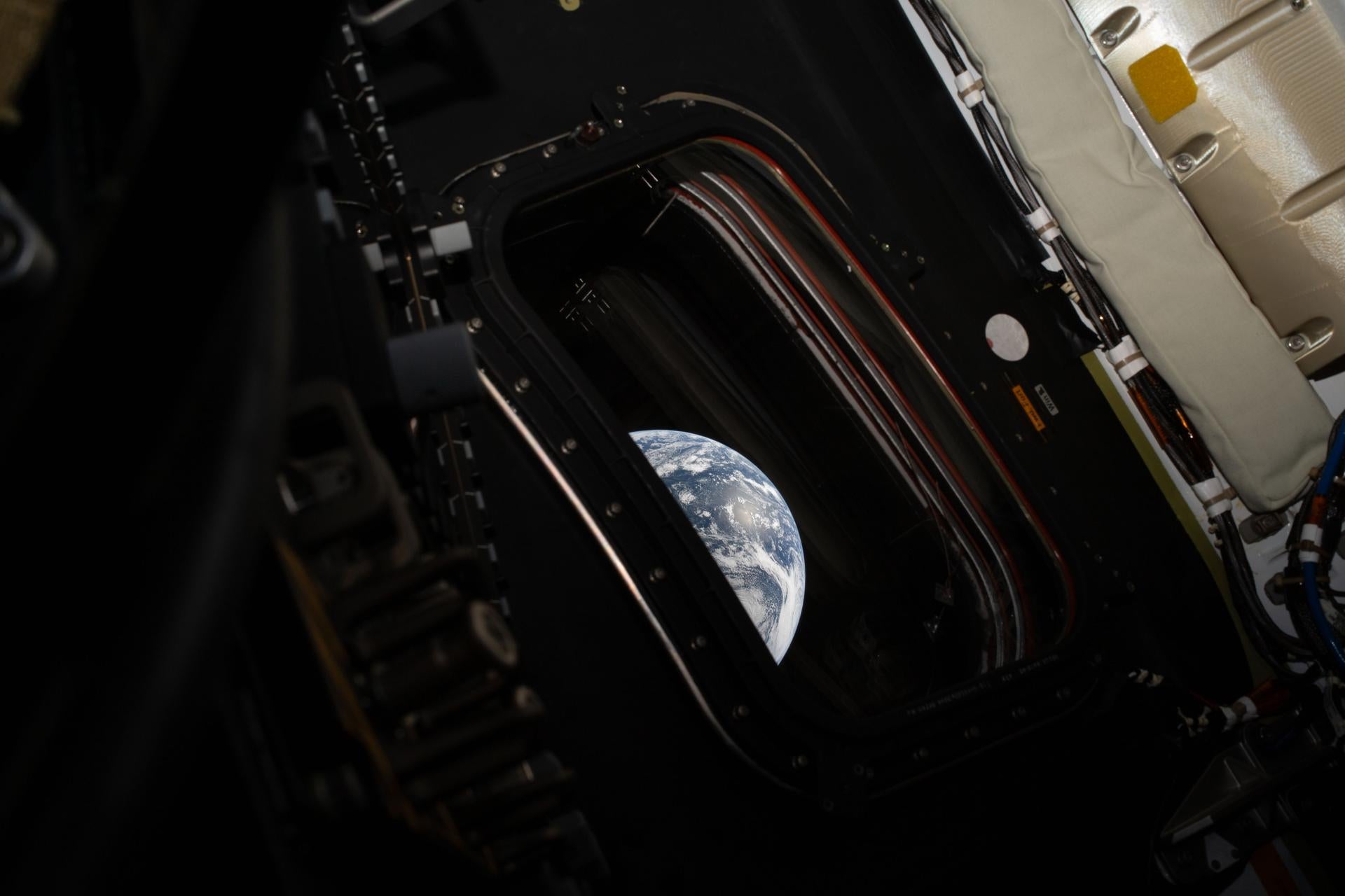 View of Earth from Orion's window